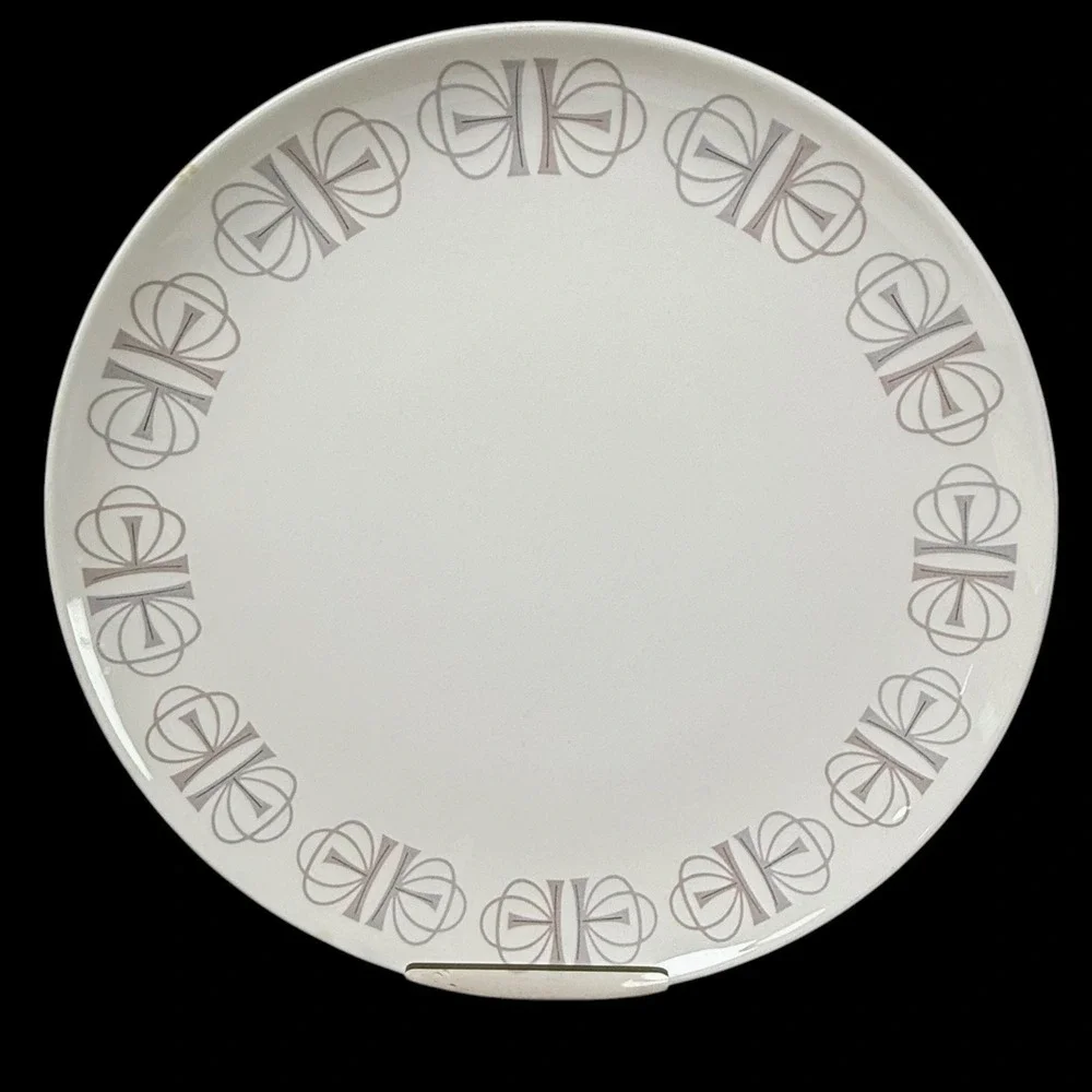 Vintage MCM Franciscan Whitestone Ware MERRY-GO-ROUND Dinner‎ Plates 10.25 4 pcs
